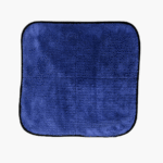 Blue/Black Microfiber Towel, 16" x 16", 1100 GSM